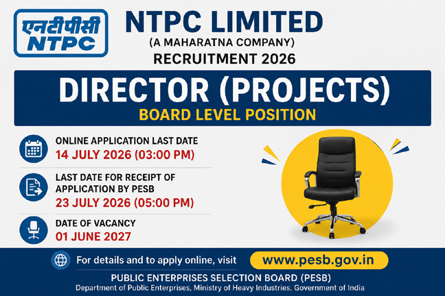 NTPC Director Projects Recruitment 2026