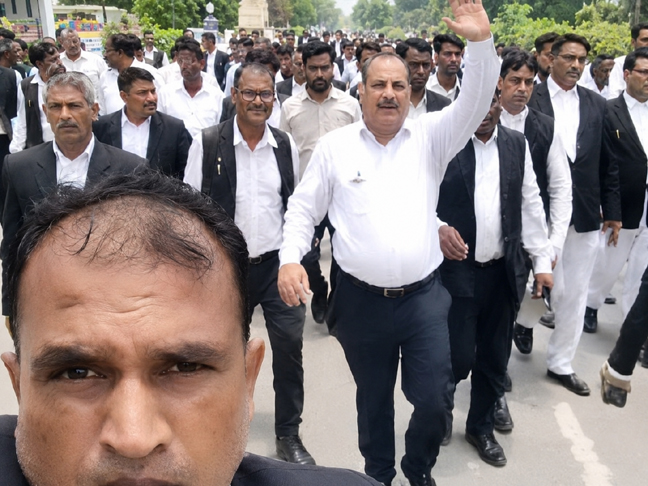 राम मंदिर दानराशि मामले में बवाल, अधिवक्ताओं ने निकाला मार्च; ट्रस्ट पदाधिकारियों पर FIR की मांग