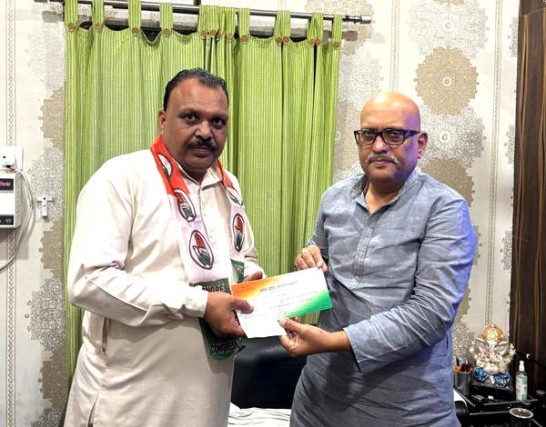 BSP छोड़ कांग्रेस में शामिल हुए नीरज शर्मा
