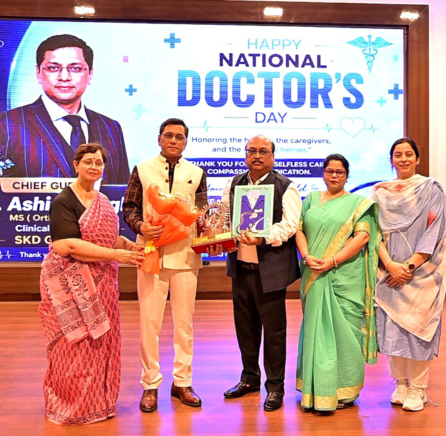 राष्ट्रीय चिकित्सक दिवस पर SKD Academy की सभी शाखाओं में चिकित्सकों का सम्मान