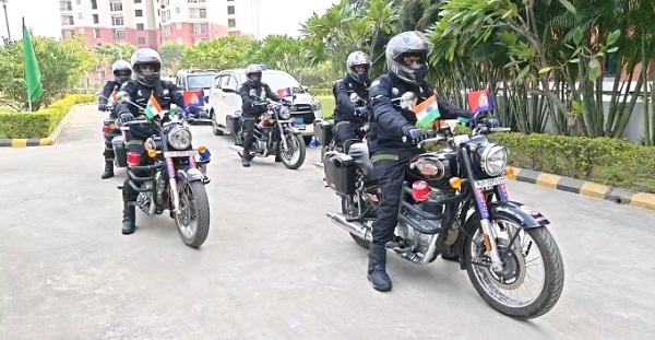 लखनऊ से नशे के खिलाफ राष्ट्रीय अभियान, मोटरसाइकिल रैली रवाना